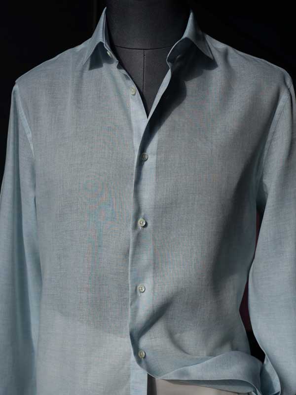 Men's Tencel Lightweight Breathable Solid Casual Dress Shirt