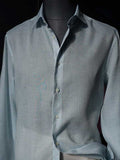 Men's Tencel Lightweight Breathable Solid Casual Dress Shirt