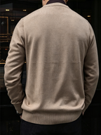 Men's 100% Pure Merino Wool V Neck Cardigan Sweater