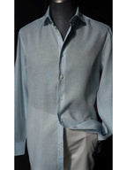 Men's Tencel Lightweight Breathable Solid Casual Dress Shirt
