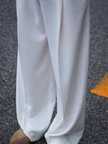 Luxury Single Pleat Hollywood Waist Wide Leg Dress Pants for Men Soft 26 Acetate 74 Polyester Fabric