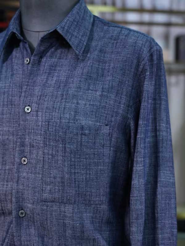 Heather Linen Viscose Polyester Blend Men's Office Daily Shirt
