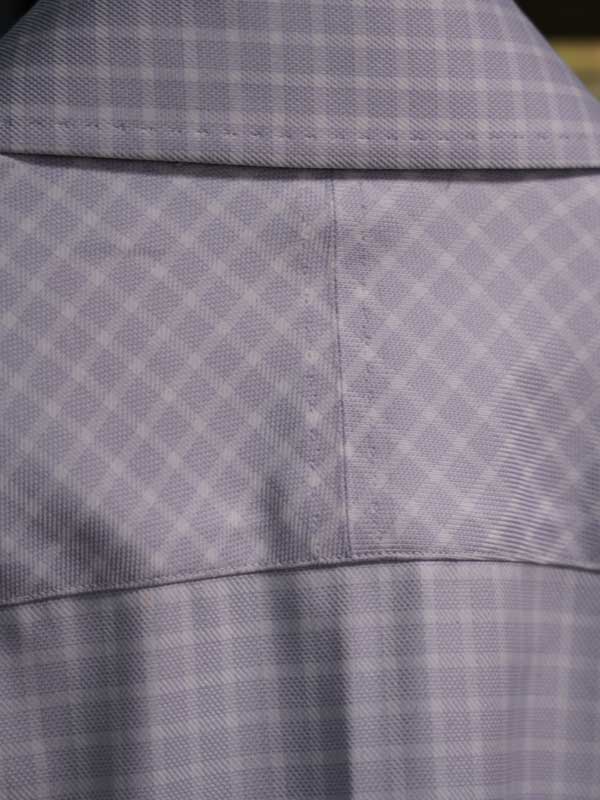 Men's Light Purple Micro Grid Check Dress Shirt
