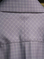 Men's Light Purple Micro Grid Check Dress Shirt