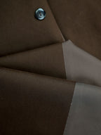 Military-style unisex trench coat with epaulettes and belt