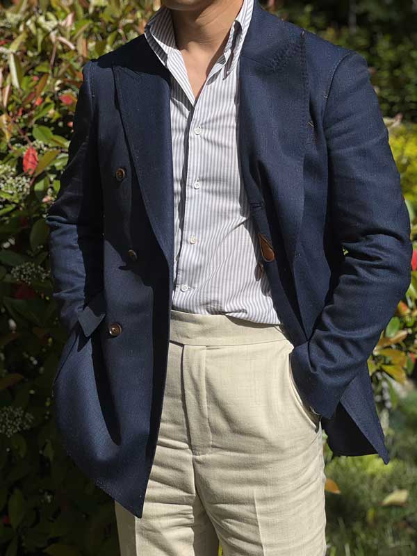 Men's 100% Wool Lightweight Blend Blazer