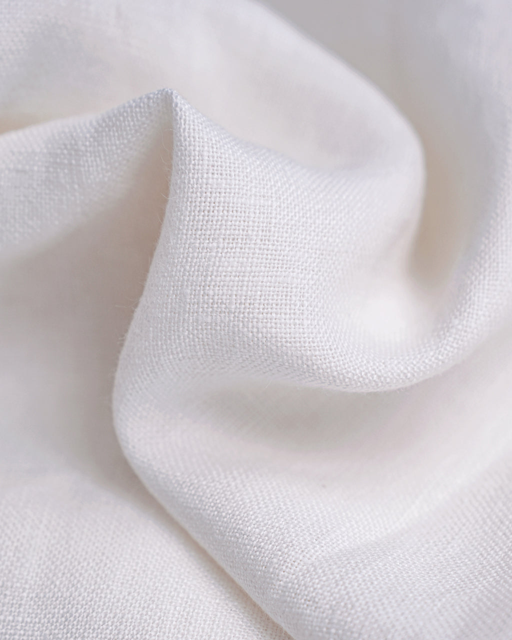 High Waist Pleated 100 Heavyweight Linen White Wide Leg Cropped Pants