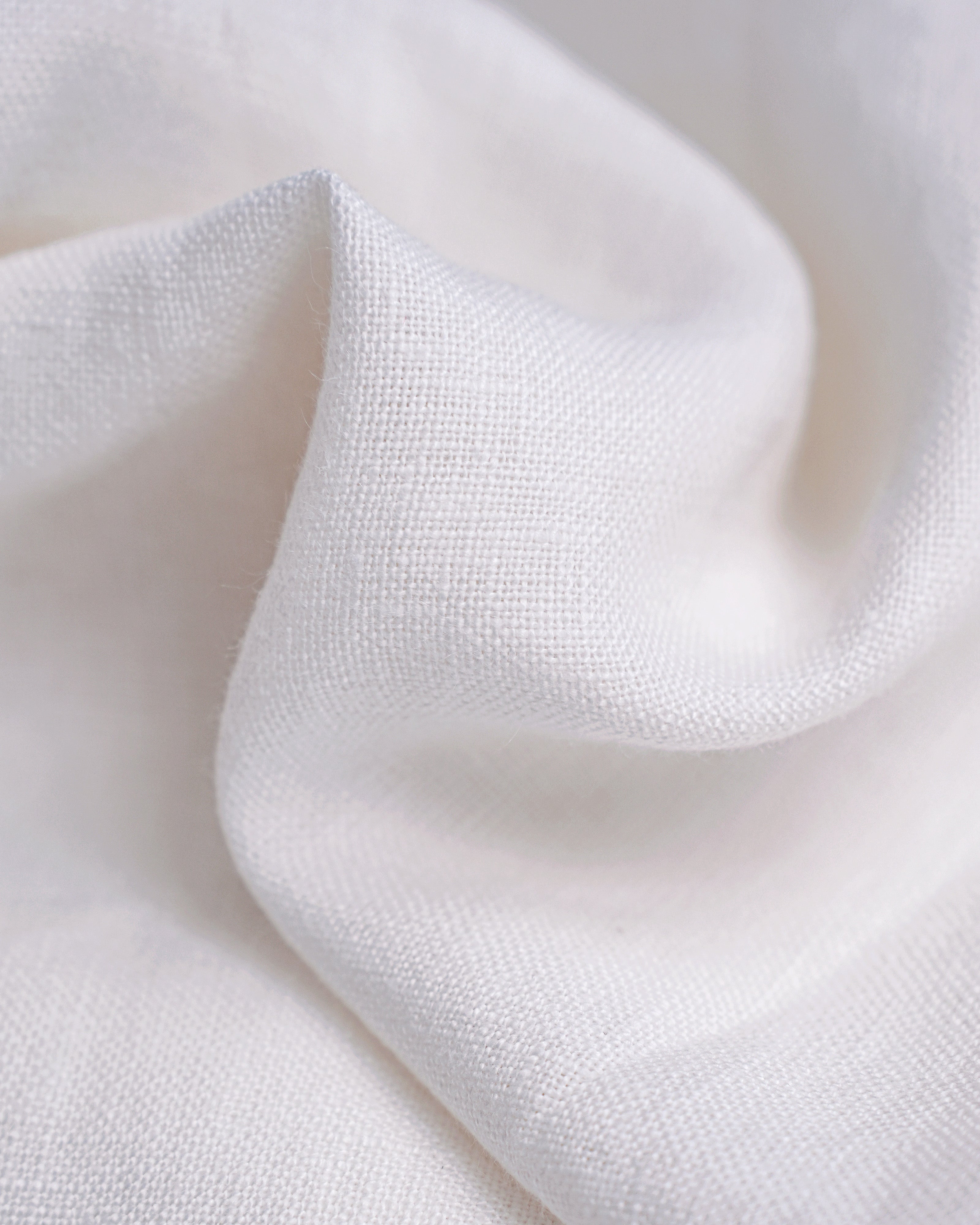 High Waist Pleated 100 Heavyweight Linen White Wide Leg Cropped Pants