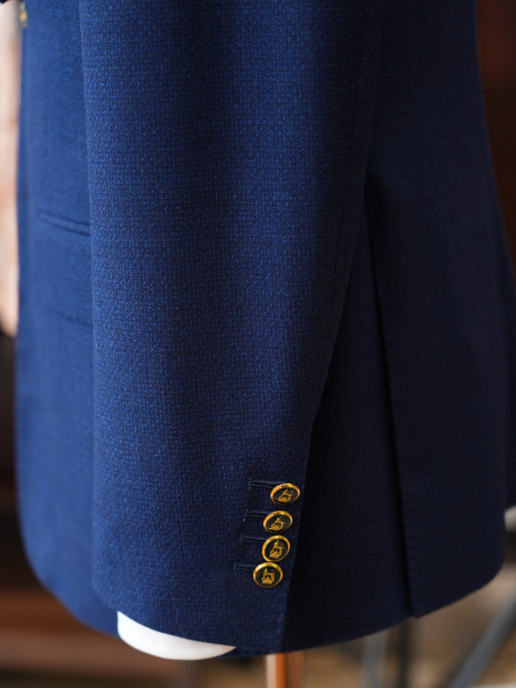 Deep sea blue velvet dress blazer