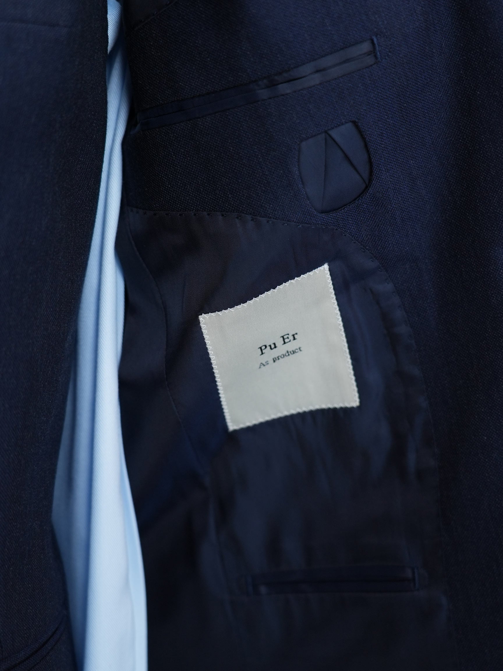 Navy Peak Lapel Blazer | 100% Italian Imported Wool Tailored Jacket, In-House Designer & Factory Direct