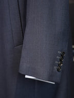 Men’s Grey Textured 100% Wool Overcoat, Notch Lapel Mid-Length Wool Trench Coat for Business & Formal Occasions