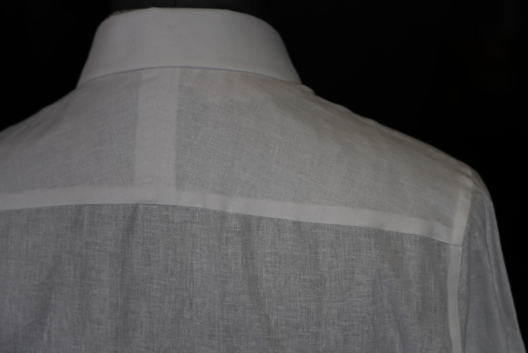 Men’s Breathable Cool White 100% Linen Point Collar Long Sleeve Dress Shirt, Lightweight Summer Linen Shirt