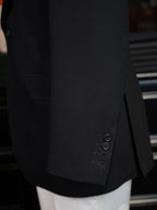Black heavyweight wool blazer