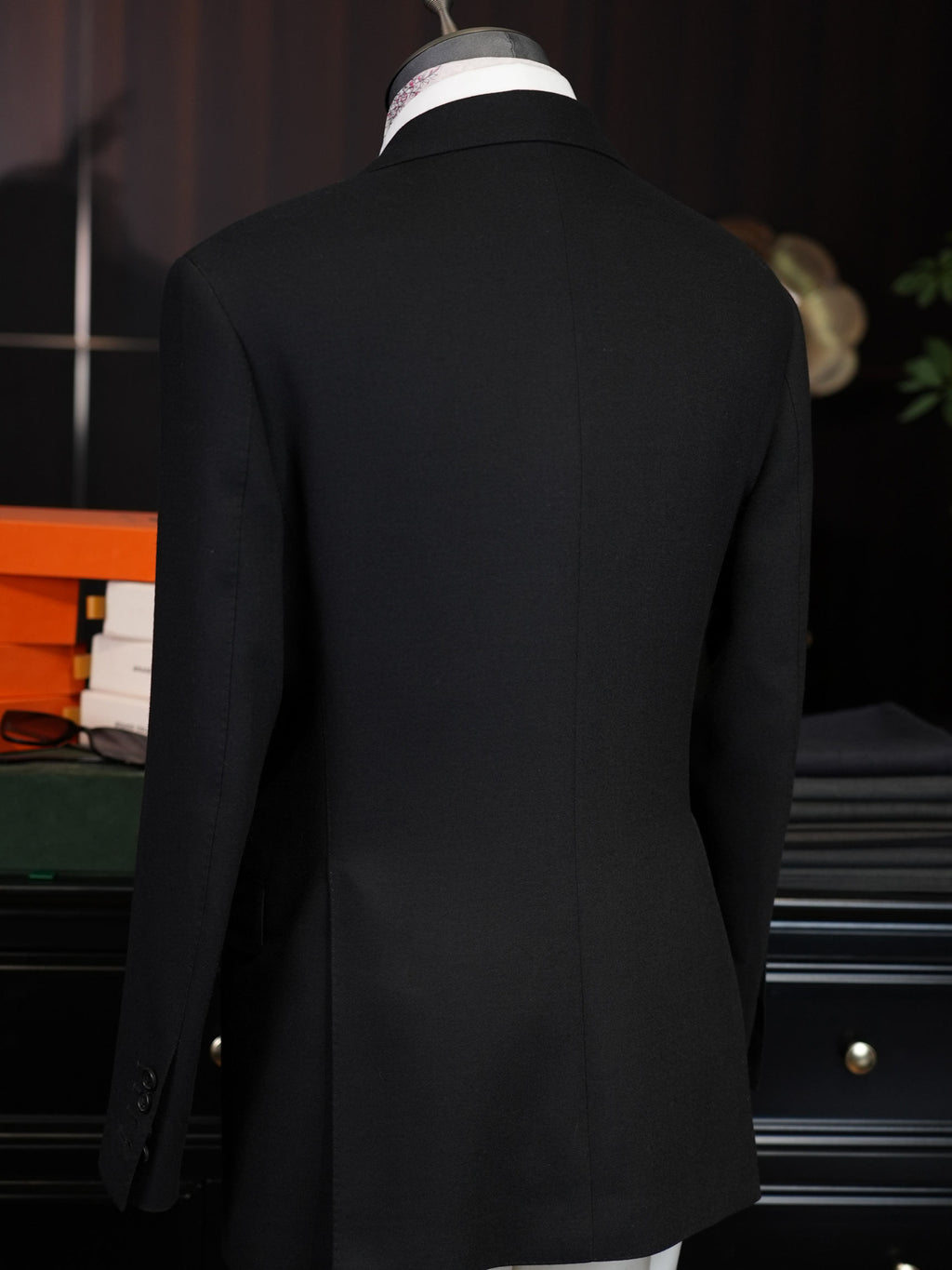 Black heavyweight wool blazer