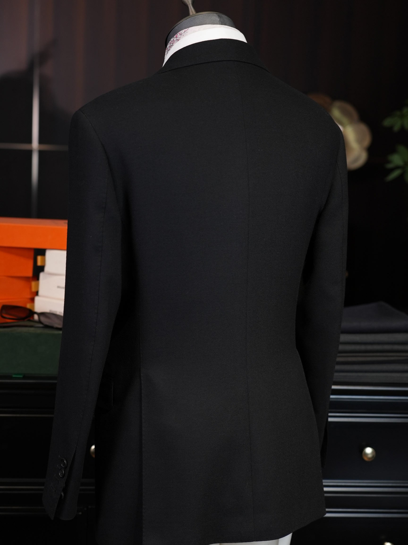 Black heavyweight wool blazer