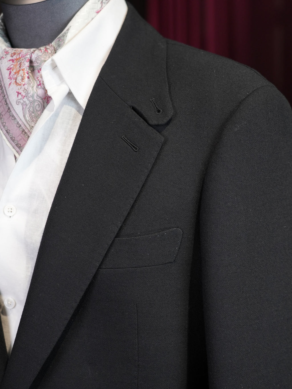 Black heavyweight wool blazer