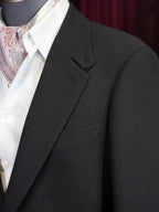 Black heavyweight wool blazer
