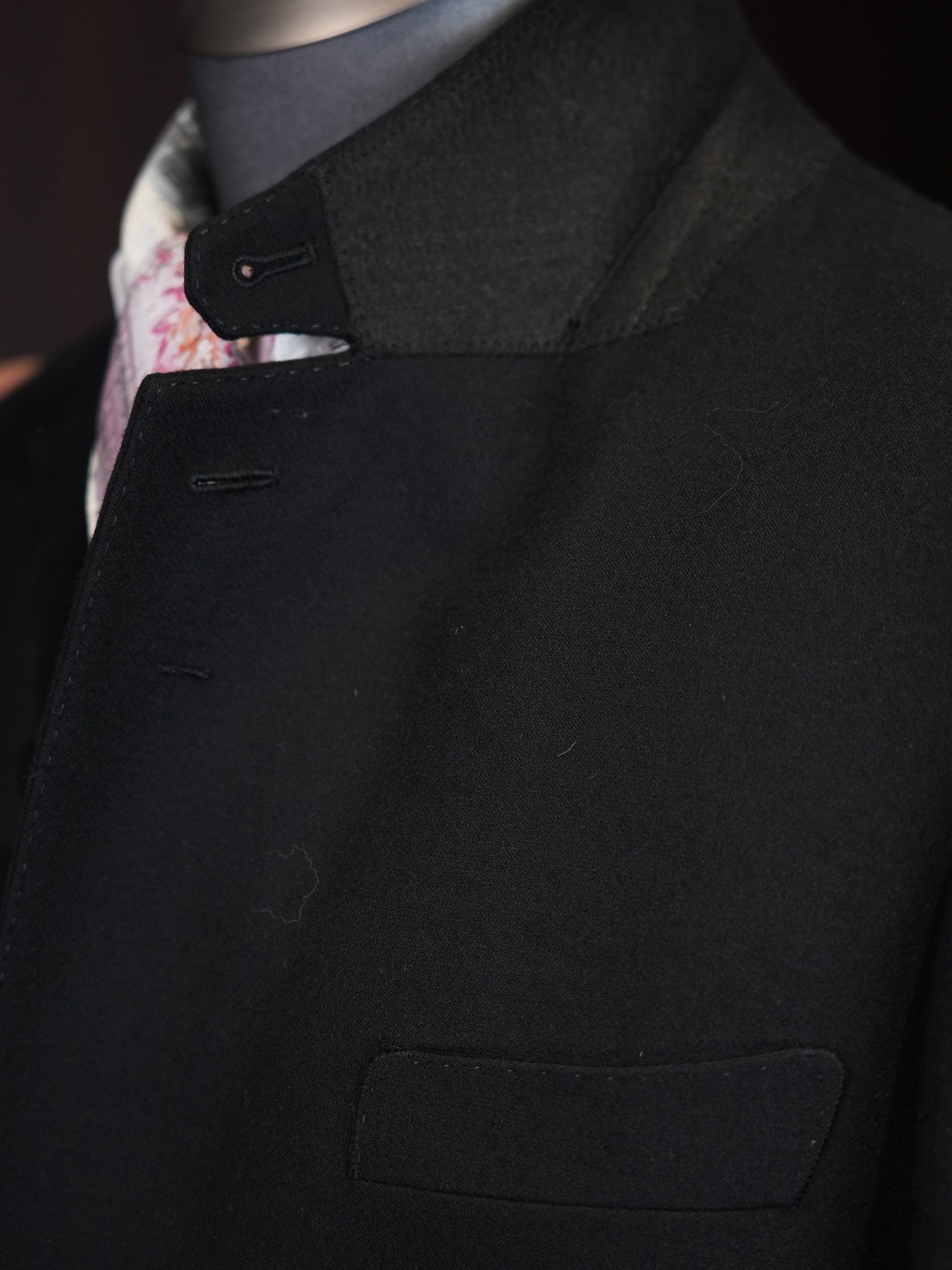 Black heavyweight wool blazer