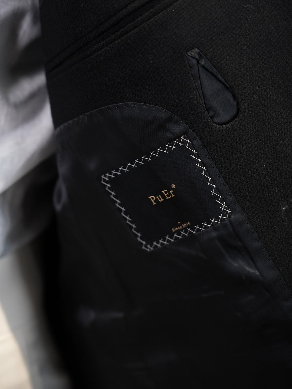 Black heavyweight wool blazer