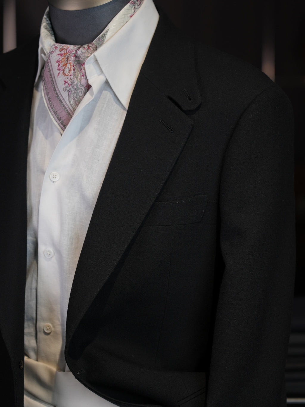 Black heavyweight wool blazer