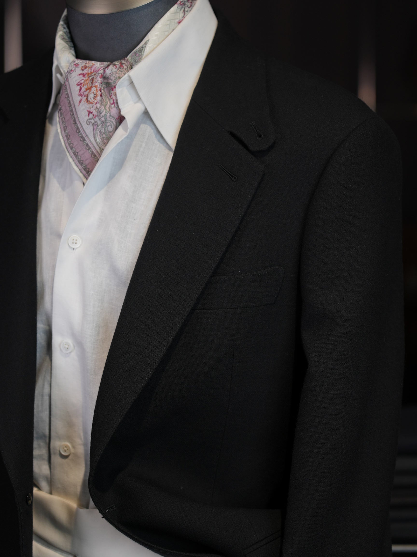 Black heavyweight wool blazer