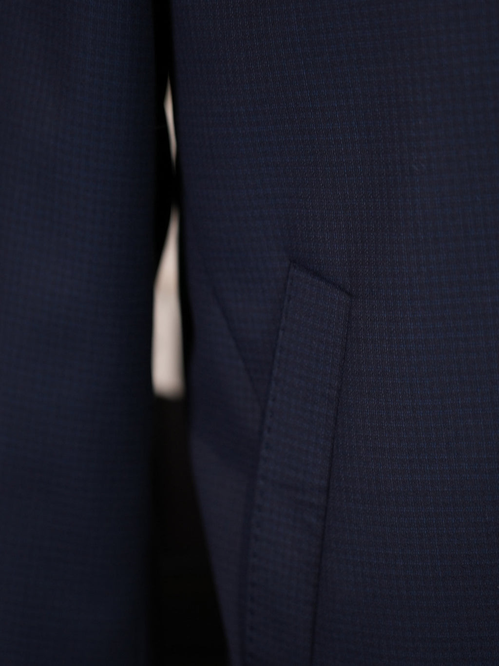 Men’s Navy 100% Pure Wool Business Executive Zip Jacket, Custom Tailored Fit for Black Men’s Broad Shoulders & Athletic Torso Premium Fine Wool Office Blouson