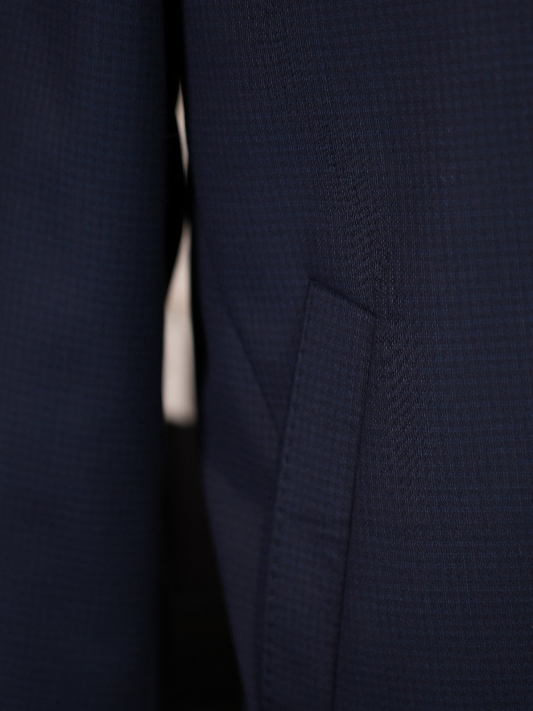 Men’s Navy 100% Pure Wool Business Executive Zip Jacket, Custom Tailored Fit for Black Men’s Broad Shoulders & Athletic Torso Premium Fine Wool Office Blouson