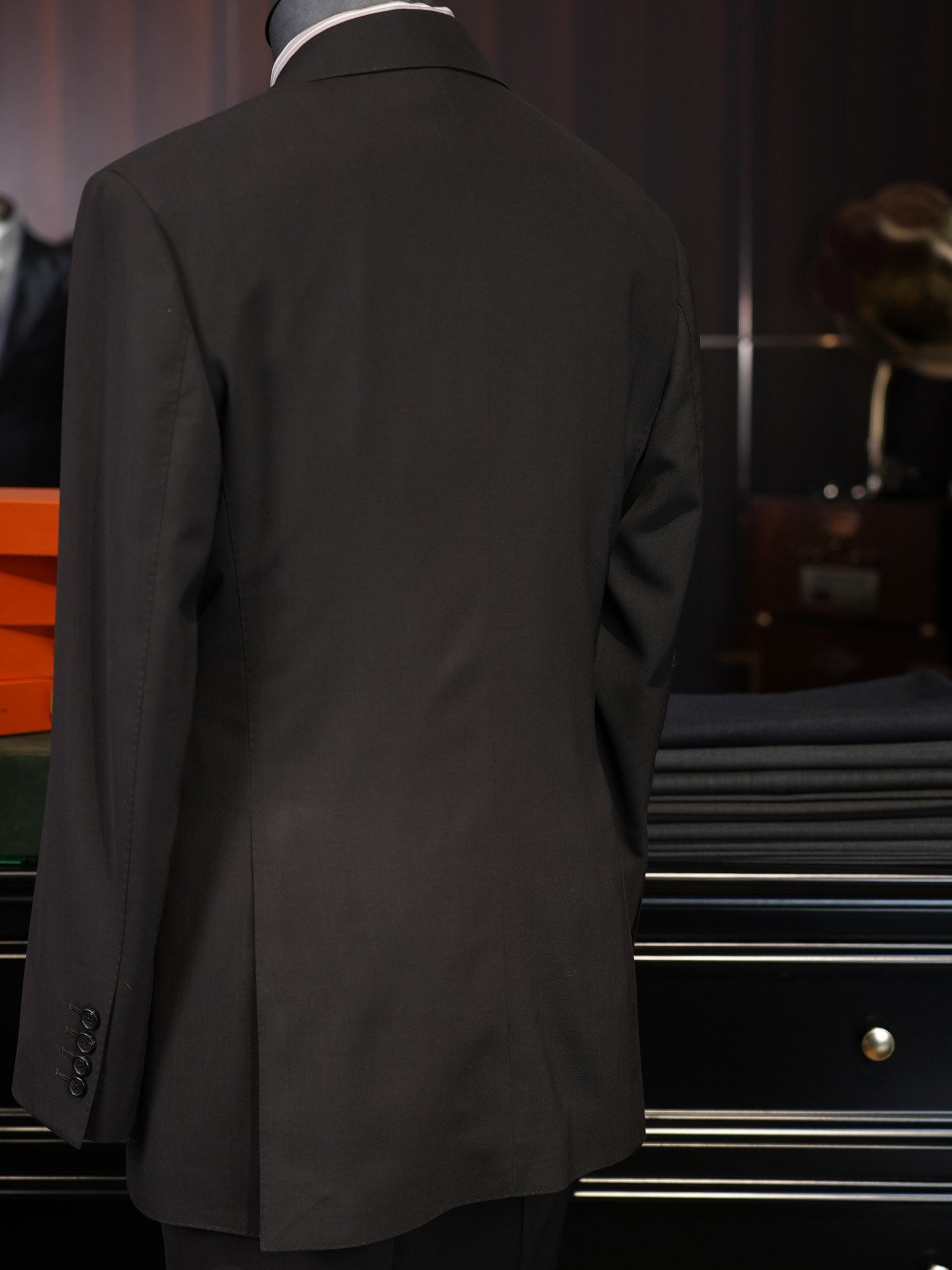 Men's Dark Brown Double-Breasted Peak Lapel Sport Coat | 100% Pure Wool Blazer