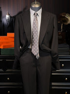 Men's Dark Brown Double-Breasted Peak Lapel Sport Coat | 100% Pure Wool Blazer