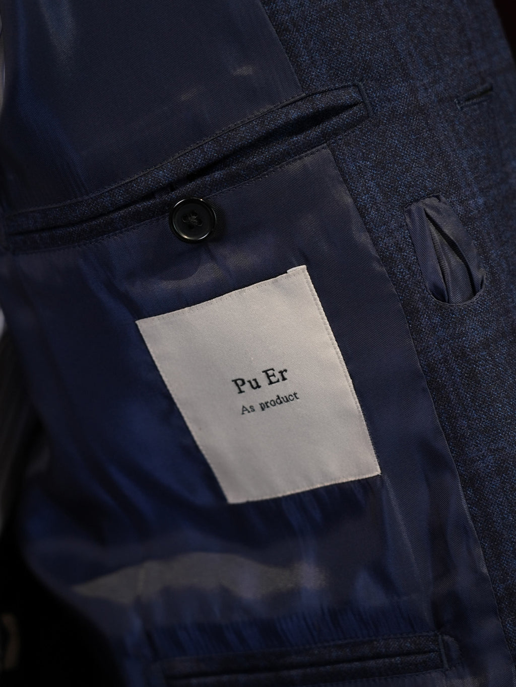 Men’s Short Blue Check 100% Pure Wool Casual Jacket Contrast Plaid Tailored Relaxed Outerwear for Business Smart Casual