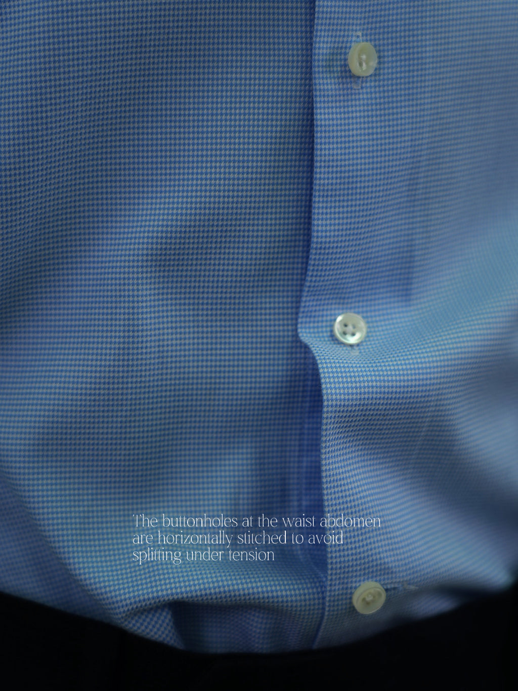 Mens' Premium Textured Light Blue Micro Grid Long Sleeve Dress Shirt