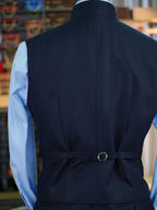 Men's Tailored Single Breasted Stand Collar Formal Business Vest