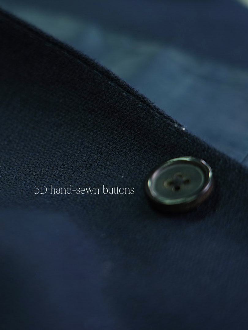 Men's Navy Blue Peak Lapel Suit Blazer