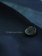 Men's Navy Blue Peak Lapel Suit Blazer