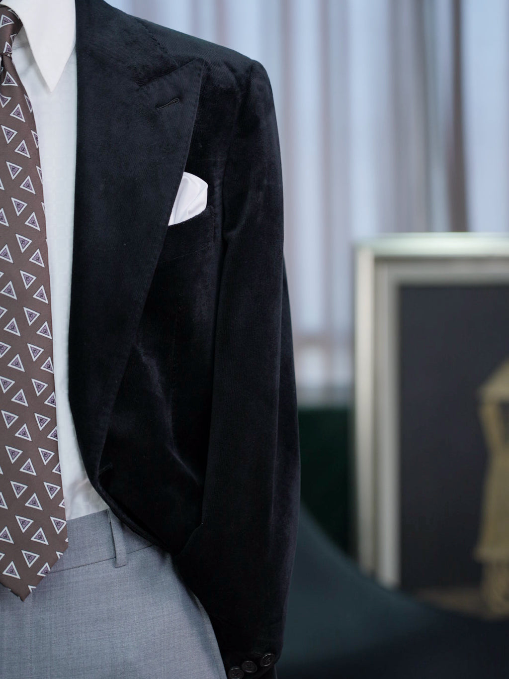 Luxurious Velvet Suit Jacket For Wedding Guest Cocktail Party Dinner Stage Performance