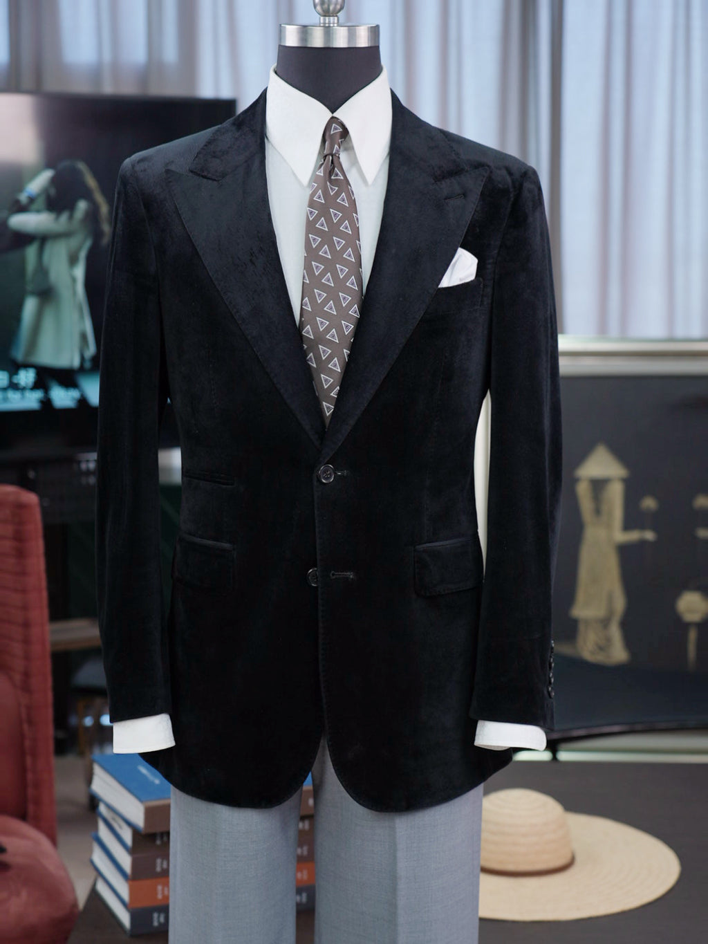 Luxurious Velvet Suit Jacket For Wedding Guest Cocktail Party Dinner Stage Performance