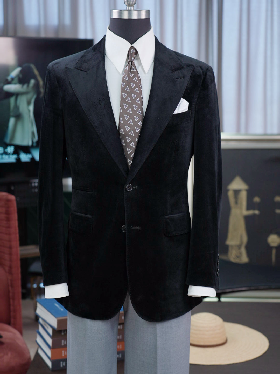 Luxurious Velvet Suit Jacket For Wedding Guest Cocktail Party Dinner Stage Performance
