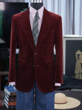 Retro Casual Suit Jacket for Office Dinner Date Weekend Gathering Holiday Party