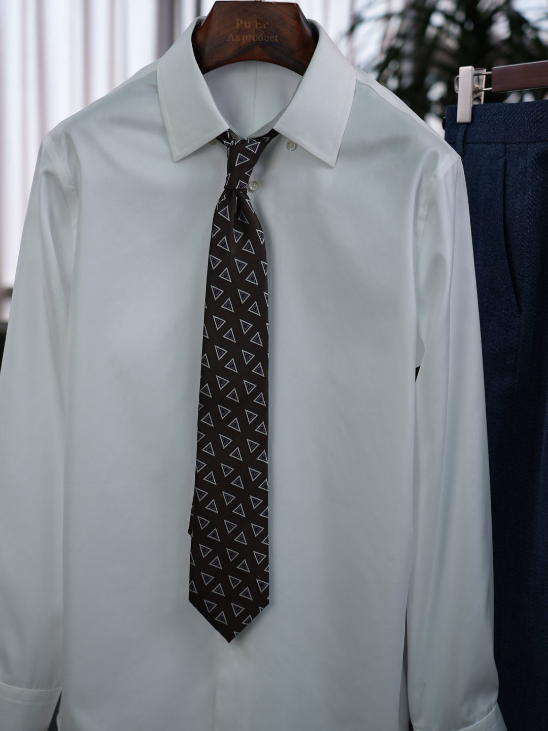 Classic Solid White 100% Cotton Button Up Shirt