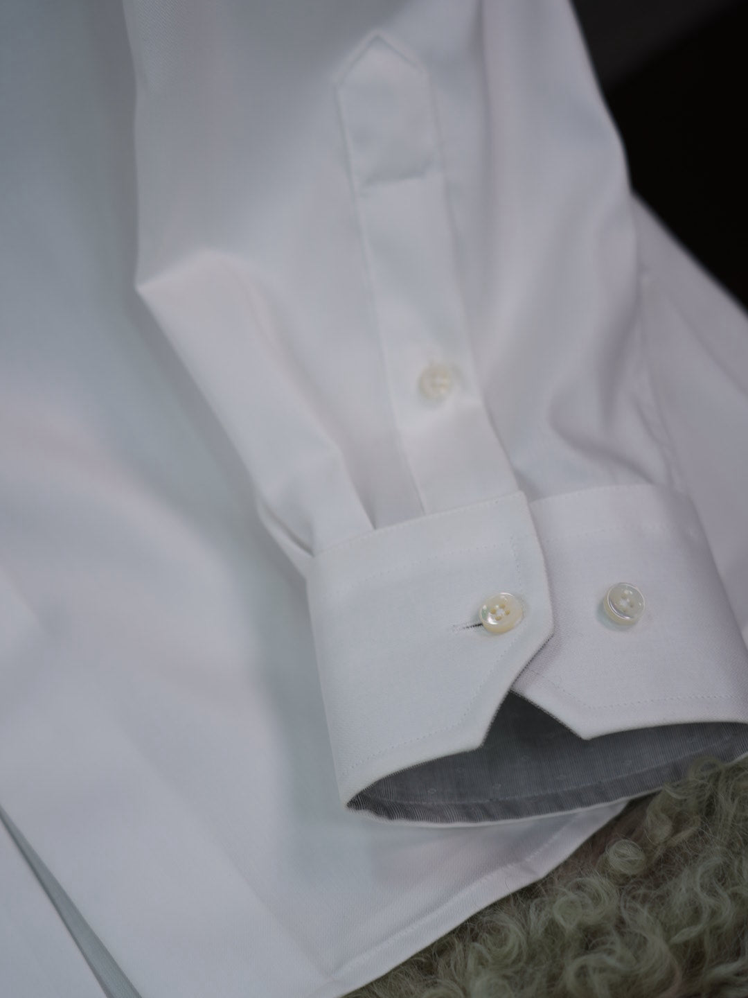 Classic Solid White 100% Cotton Button Up Shirt