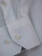 Classic Solid White 100% Cotton Button Up Shirt