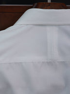 Classic Solid White 100% Cotton Button Up Shirt