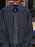 Men's 100% Cotton Dark gray combed cotton designer shirt
