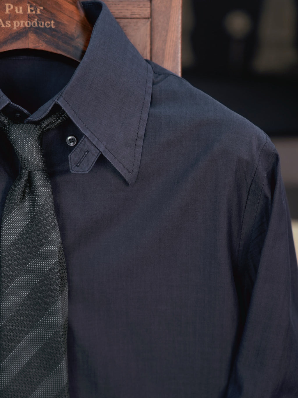 Men's 100% Cotton Dark gray combed cotton designer shirt