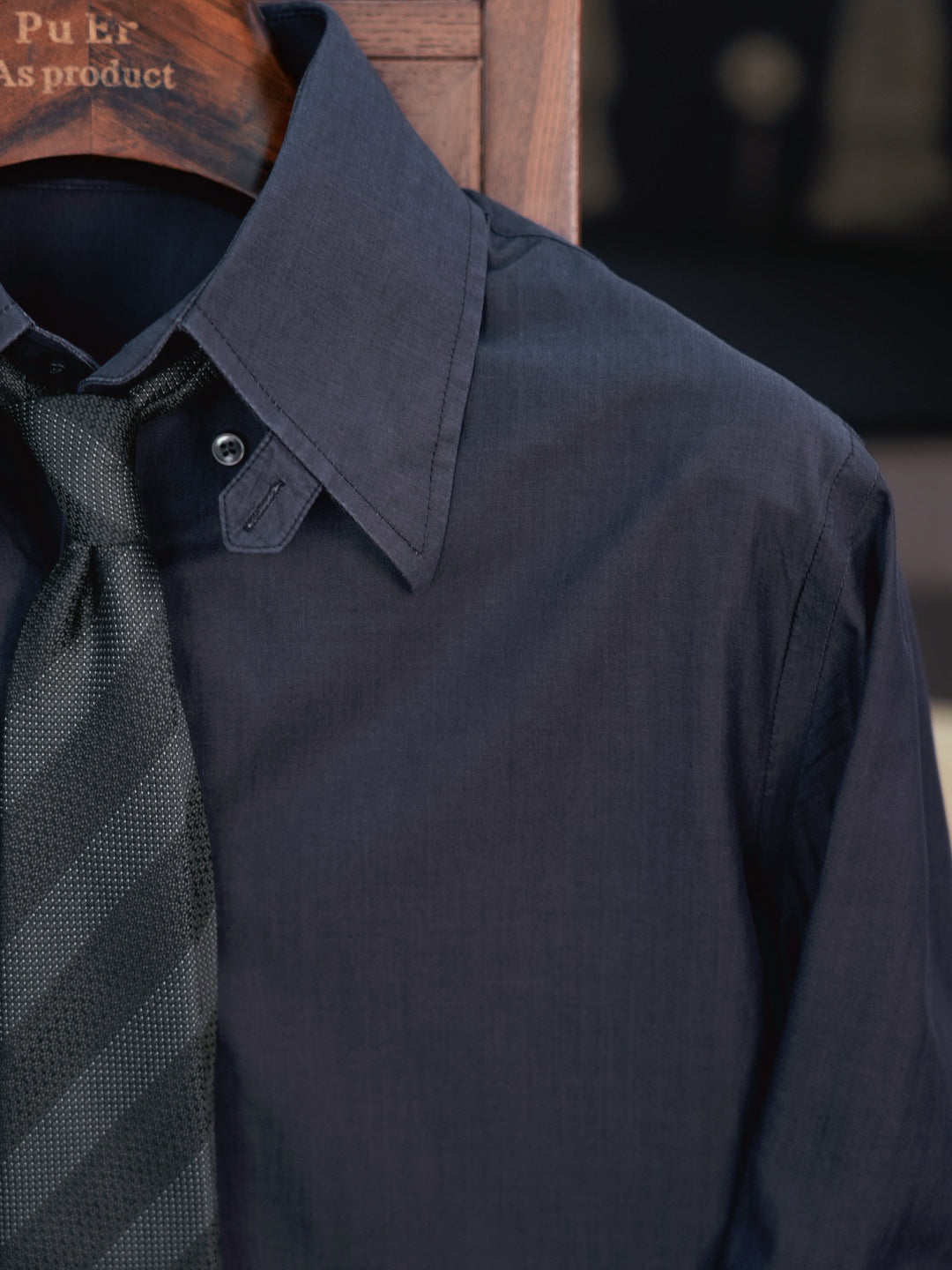 Men's 100% Cotton Dark gray combed cotton designer shirt