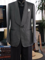 Shawl Collar Woven Texture Suit
