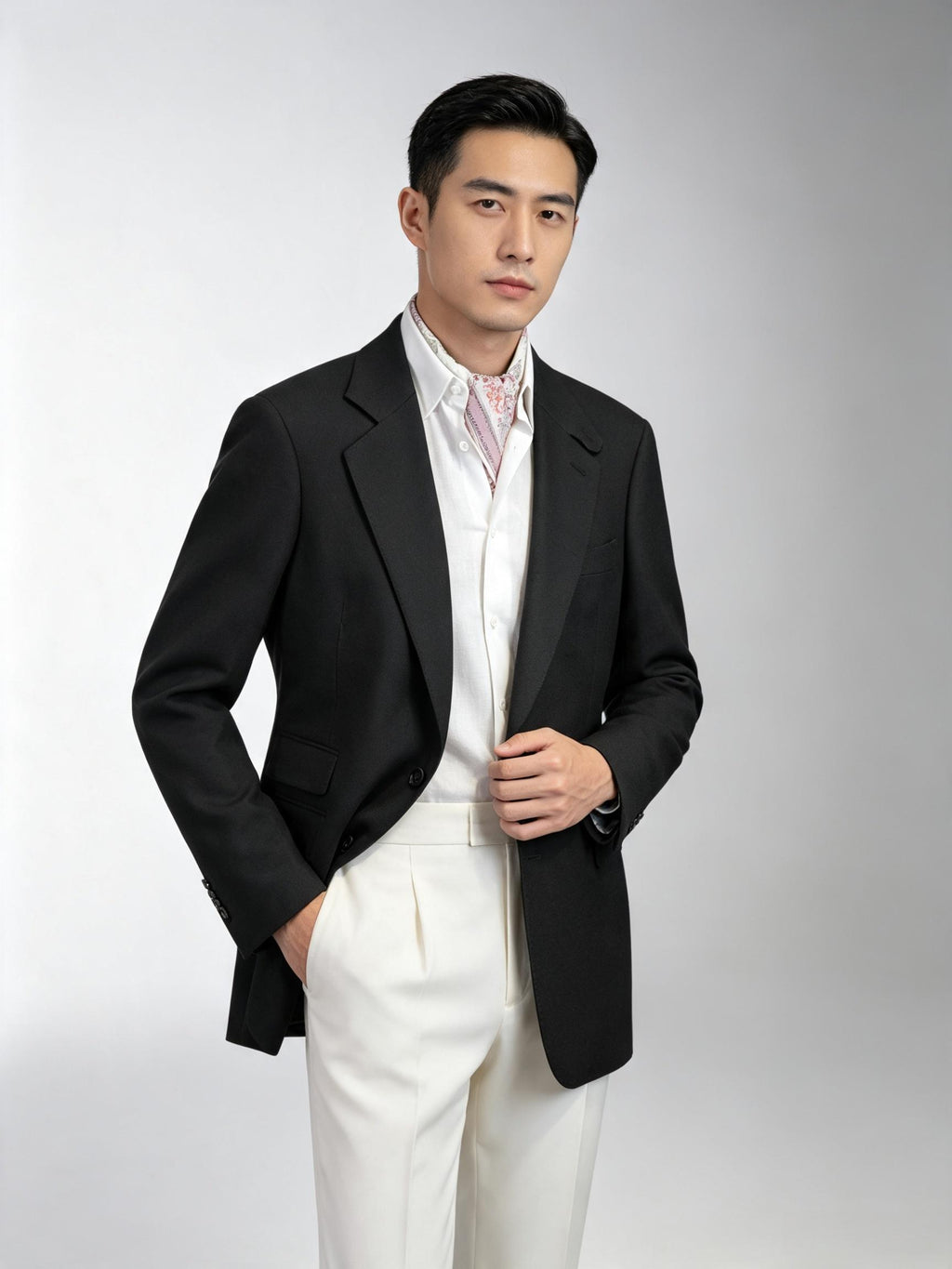 Black heavyweight wool blazer